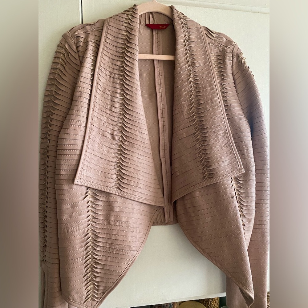 G.I.L.I. Pieced Leather jacket Lisa Robertson size 14
